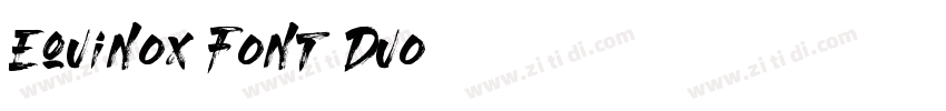 Equinox Font Duo字体转换